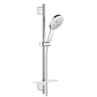 GROHE Rainshower SmartActive 130 Glijstangset - 60cm - ronde handdouche - 3 straalsoorten - gladde doucheslang - met zeepschaal - chroom 26575000 - thumbnail