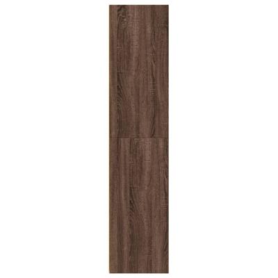 Hoge kast 70x41x185 cm bewerkt hout bruin eikenkleur