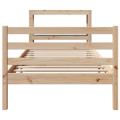 Bedframe zonder matras massief grenenhout 140x190 cm - thumbnail