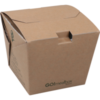 Fonkels Go!Mealbox | 800ml | 8.5x8.5x8.6cm | karton | bruin | 180 stuks - thumbnail