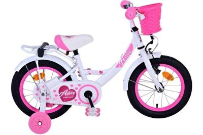 Volare ashley kinderfiets - meisjes - 14 inch - wit Volare ashley kinderfiets - meisjes - 14 inch - wit