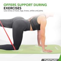 Tunturi NBR Yogamat met Draagtas | Fitness mat Extra dik & zacht | Anti slip | 180x60x1.5cm | Incl Trainingsapp | Mint - thumbnail