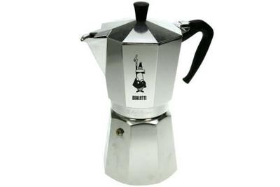 Italiaanse koffiezetter - BIALETTI - Moka Express - Geschikt voor alle kookplaten behalve inductie - 18 kopjes - 810 ml - Roestvrij staal