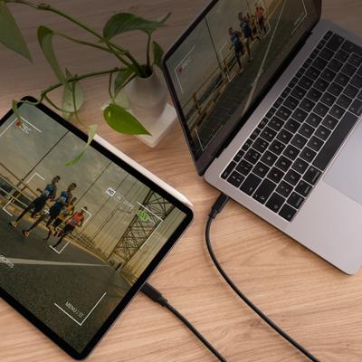 NANOCABLE 10.01.2301-L150 - USB-C naar USB-C 3A kabel voor mobiele telefoons, tablets, laptops enz. USB 2.0, opladen tot 3 ampère, mannelijk-mannelijk, kleur zwart, 1,5 meter