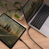 NANOCABLE 10.01.2301-L150 - USB-C naar USB-C 3A kabel voor mobiele telefoons, tablets, laptops enz. USB 2.0, opladen tot 3 ampère, mannelijk-mannelijk, kleur zwart, 1,5 meter - thumbnail