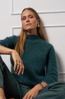 Marelle pullover - bottle green - 13237 - thumbnail