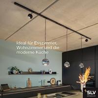 SLV 144010 230V-railsysteem lamp GU10 Zwart, Chroom - thumbnail