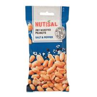 Nutisal peanuts dry roasted salt & pepper zakje (14x 60gr) - thumbnail