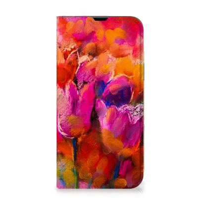 Bookcase iPhone 13 Pro Max Tulips Bookcase iPhone 13 Pro Max Tulips