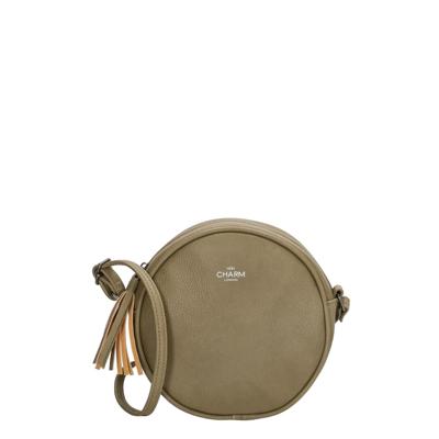 Charm London Stratford Schoudertas natuur groen  Damestas