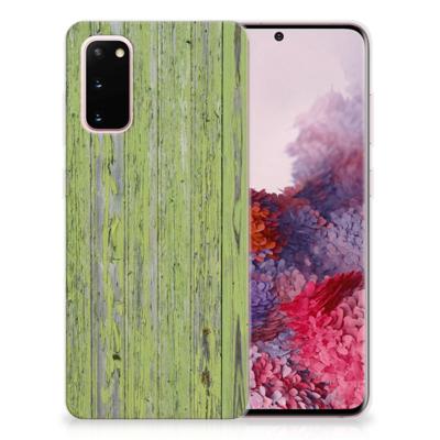 Samsung Galaxy S20 | Bumper Hoesje | Green Wood