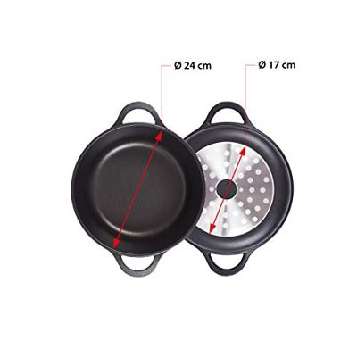 Pan met Deksel Valira 4141/25 Zwart Ø 24 cm