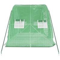 VidaXL Tuinkas met stalen frame 10 m² 5x2x2,3 m - thumbnail