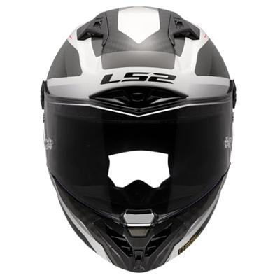 LS2 integraalhelm "ff805 thunder carbon gp diamond helmet ff805 thunder gp raute xxl white/grey