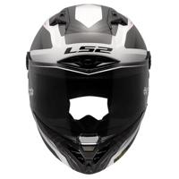 LS2 integraalhelm "ff805 thunder carbon gp diamond helmet ff805 thunder gp raute xxl white/grey - thumbnail
