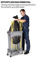 Rubbermaid afvalcontainer Slim Jim, 87 liter, grijs - thumbnail