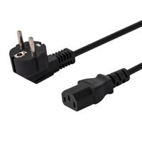 SAVIO CL-146 Schuko IEC C13, 3 M Zwart - thumbnail