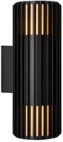 Enzo Nordlux wandlamp aludra rond dubbel 2x e27 zwart ip54 - 4800943 - thumbnail
