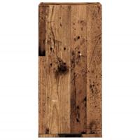 Badkamerkast wandgemonteerd 32x20x67 cm oud houtkleurig - thumbnail