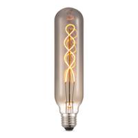 Edison Vintage LED filament lichtbron Tube - Rook - Spiraal - Retro LED lamp - 6/6/22.5cm - geschikt voor E27 fitting - Dimbaar - 4W 100lm 1800K - warm wit licht - thumbnail