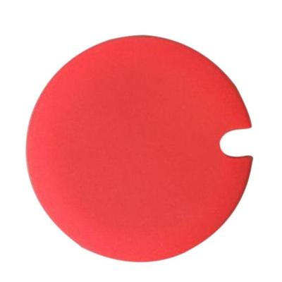 5 STKS creatieve Cup deksels food-grade silicone Cup cover hittebestendig veilig gezond siliconen deksel met opening (rood)