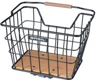 Basil Fietsmand nordland mik 23 liter 23 x 33 x 19 cm voor- en/of achterop zwart bruin - thumbnail