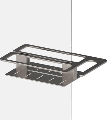 Saqu Aqua doucherek met wandbevestiging zilver