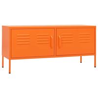 VidaXL Tv-meubel 105x35x50 cm staal oranje - thumbnail