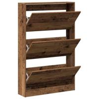 Schoenenkast Oud hout 80 x 21 x 125.5 cm Bewerkt hout - thumbnail