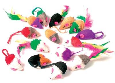 Zolux kattenspeelgoed bontmuisjes assorti Zolux kattenspeelgoed bontmuisjes assorti