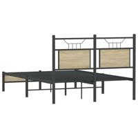 Bedframe zonder matras hout sonoma eikenkleurig 120x190 cm - thumbnail