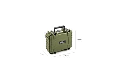 B & W International Transportkoffer action.case PP.23.GO3 2.3 l (b x h x d) 230 x 90 x 180 mm Brons-groen PP.23.BG.GO3 - thumbnail