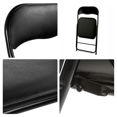 Perel folding chair padded Campingstoel Zwart FP168B