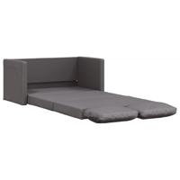 Slaapbank vloermodel 2-in-1 112x174x55 cm kunstleer grijs - thumbnail