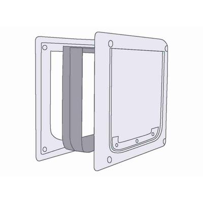 TRIXIE TUNNELSTUK VOOR 2-WEG HUISDIERLUIK WIT S-M 30 X 36 CM