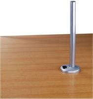 LINDY Desk Clamp Pole Monitor-tafelbeugel 1-voudig Zilver Vast - thumbnail
