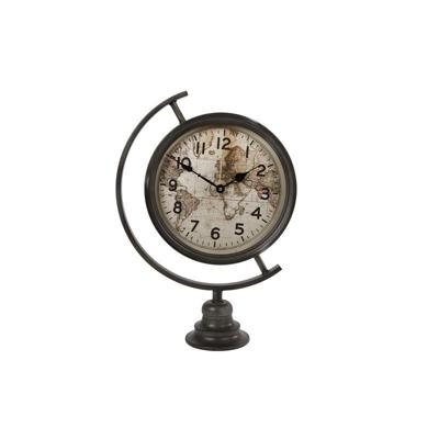 Klok 'wereldbol' 14x35x50cm