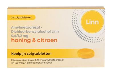 Linn Keelpijn Zuigtabletten Honing & Citroen Linn Keelpijn Zuigtabletten Honing & Citroen