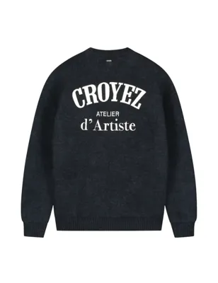 Croyez Atelier Knit Sweater Heren Donkerblauw - Maat S - Kleur: Donkerblauw | Soccerfanshop