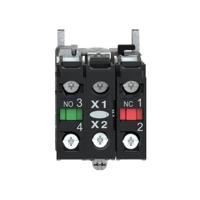 Schneider Electric ZB4BP2 Harmony ZB4BP2 Druktoets Met beschermkap, Bedieningsknop vlak 1 knop Zwart Druk-ontgrendeling 1 stuk(s) - thumbnail