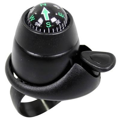 Widek Fietsbel met kompas 34 mm zwart Widek Fietsbel met kompas 34 mm zwart