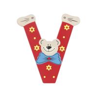 Playshoes letter V beer hout 10 cm - thumbnail