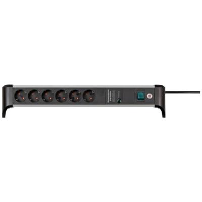 Brennenstuhl ALU-Office-Line | 6 voudig | *DE* | 60kA/o.Filter | 3m | H05VV-F3G1,5 1391020600
