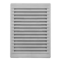 Ventilatierooster EDM 87734 Grijs 13,5 x 20,5 cm Muggennet - thumbnail