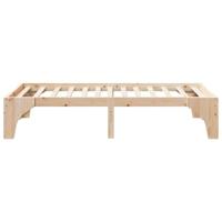 Bedframe met opslag Bruin 90 x 190 cm Massief grenenhout - thumbnail