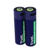 Trust Via USB-C oplaadbare AA-batterijen (2 stuks) Batterij Blauw - thumbnail