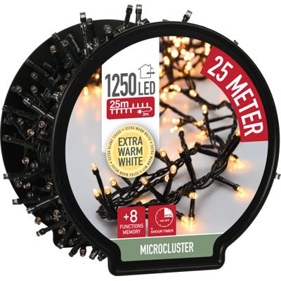 Clusterverlichting Micro 1250led 25m Extra Warm Wit