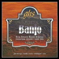 GHS PF160 Phosphor Bronze 5-string medium snarenset banjo - thumbnail