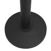 Afzetpaal met band staal zwart - thumbnail