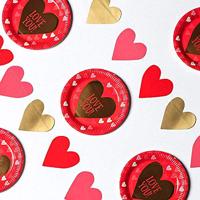 Kartonnen Hartjes Slinger Valentijn (2m) - thumbnail